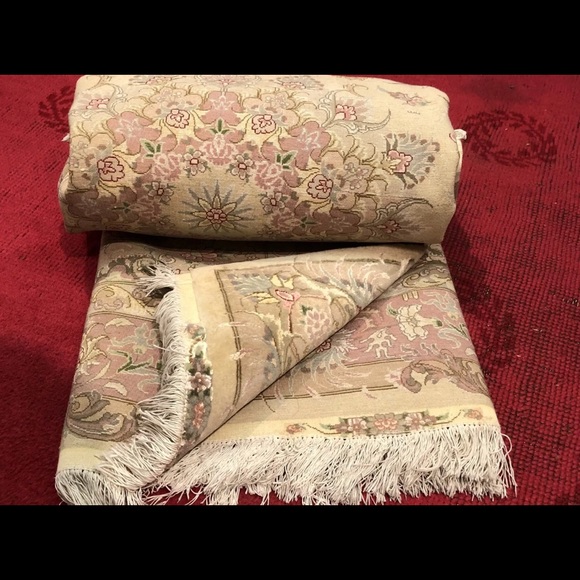 Fine Persian Tabriz - Elegant 5’x 7’ Silk & Wool - Picture 7 of 8